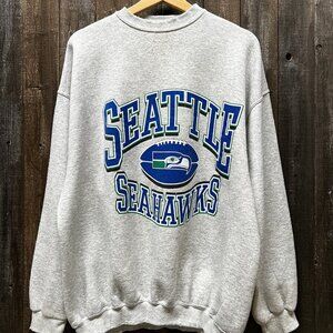 Vintage Seattle Seahawks Football Sweatshirt Retro 90s NFL Seahawks Crew Shirt
